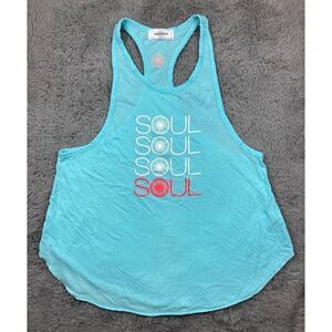 Soulcycle blue soul muscle tank top